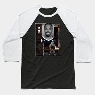 Brooklyn Nets Dennis Smith Jr 4 Baseball T-Shirt